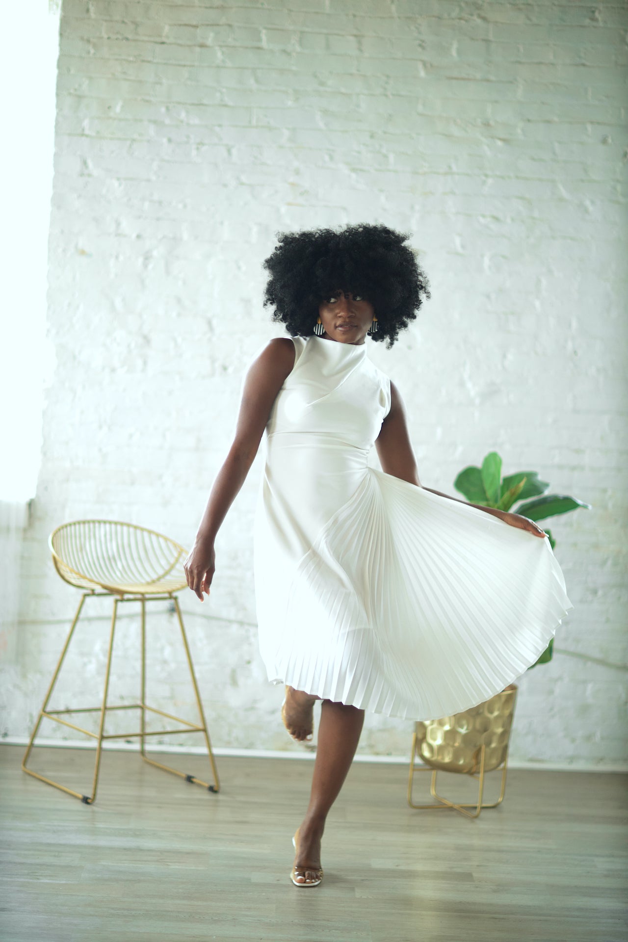 Dione Plisse Dress – Cheri Brand Dione Plisse Dress – Cheri Brand